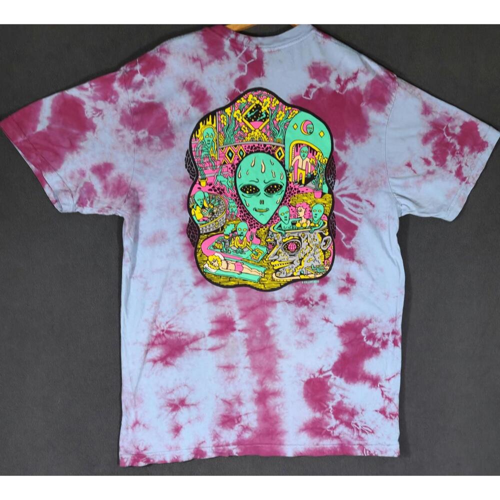 Killer Acid Limited Edition Tie Dye T-Shirt XL No Bad Trips Alien Psychedelic #2